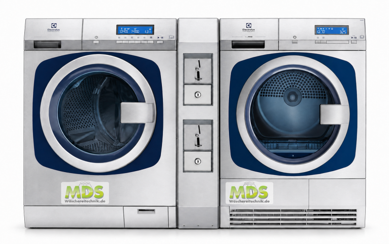 myPRO Go Set mit 9kg Waschmaschine 8kg Trockner und Münzgerät made by Electrolux